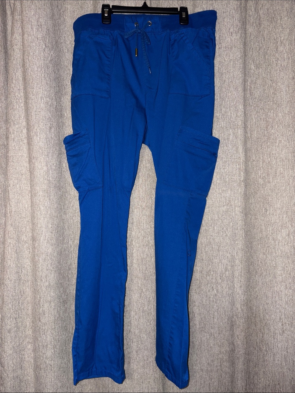 Jaanuu Royal Blue Straight-Leg 10 pocket Cargo Scrub Pants style J95057